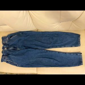 ZARA paper-bag baggy Jeans